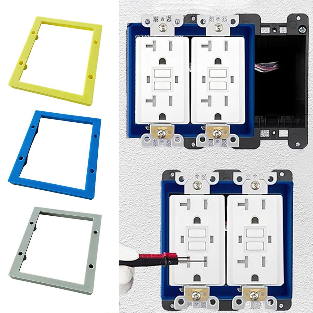 NEW 1 2 Inch Depth Outlet Extender Wall Mount Double Gang Electrical new-1-2-inch-depth-outlet-extender-wall-mount-double-gang-electrical