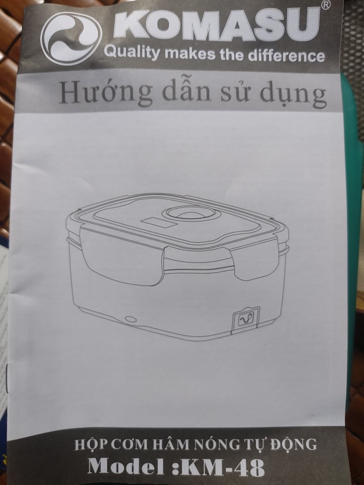 HỘP CƠM CẮM ĐIỆN KOMASU ( TẶNG TÚI ) CHÍNH HÃNG