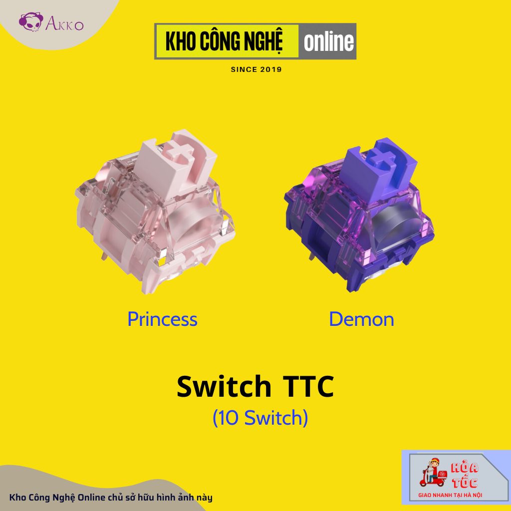 Switch lẻ thay nóng cho bàn phím cơ AKKO switch CS| Jelly switch & TTC switch