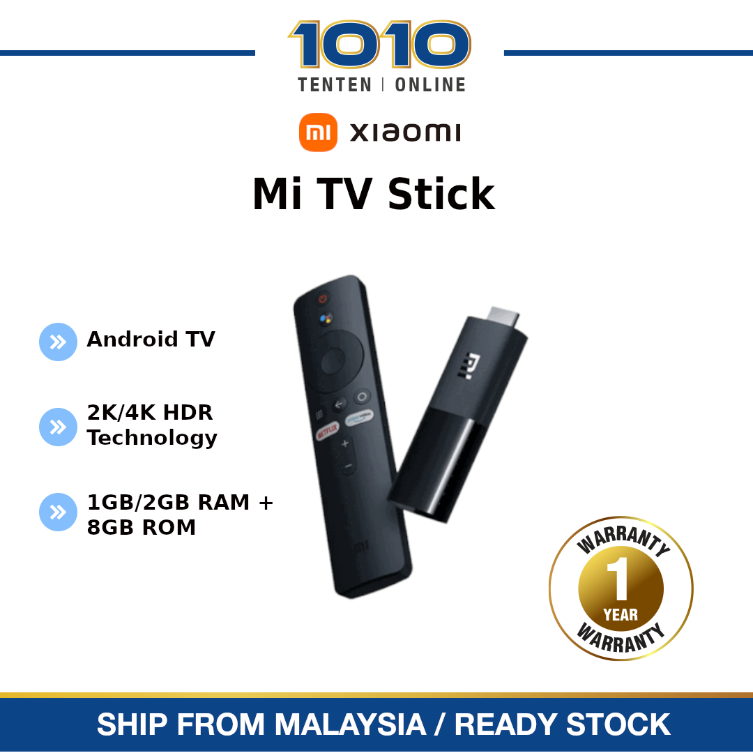 actually Rooster Oblong Global Version] Xiaomi Mi TV Stick Android TV 9.0 Smart 2K/4K HDR (1GB/2GB  RAM 8GB ROM) Bluetooth 4.2 Mini TV Dongle Full HD Android Media Player WIFI  / Google Assistant Chromecast /
