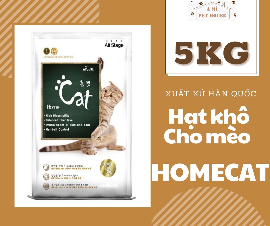 Túi 5Kg hạt HomeCat - Thức ăn khô cho mèo xuất xứ Hàn Quốc thumbnail