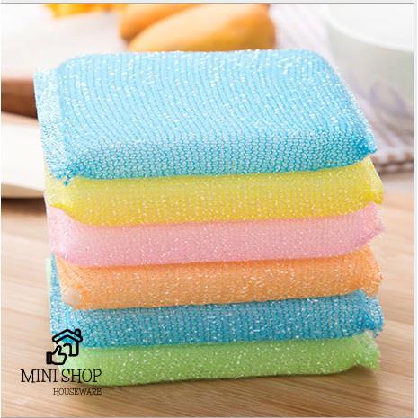 Combo 2 Miếng Cọ Rửa Chén Bát, Cọ Xoong Nồi