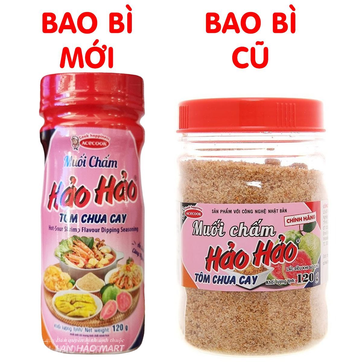 Muối chấm hảo hảo tôm chua cay hũ 120g