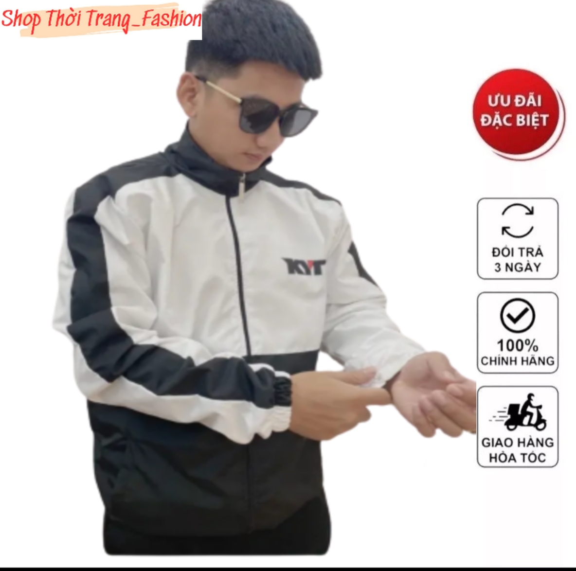 Áo khoác dù 2 lớp in chữ 4p siêu chất, phối màu cá tính, chất dù mềm mịn mát phong cách trẻ trung năng động hot trend