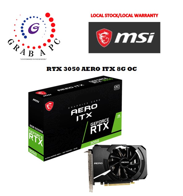 MSI GEFORCE RTX 3050 AERO ITX 8G OC | Lazada Singapore