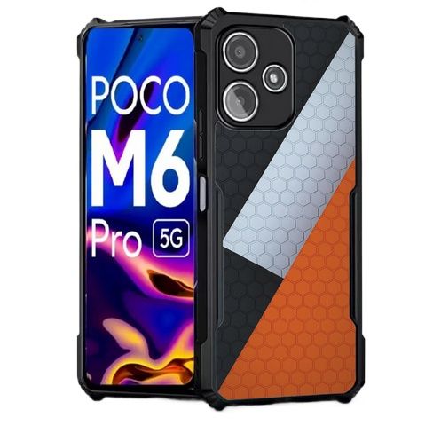 Compatible With Xiaomi Poco M6 Pro 5G Mobile Xunddu Transparent Case ReinCompatible Withced Corner With Shock-Proof Bumper Full Air Protection Phone Back Cover