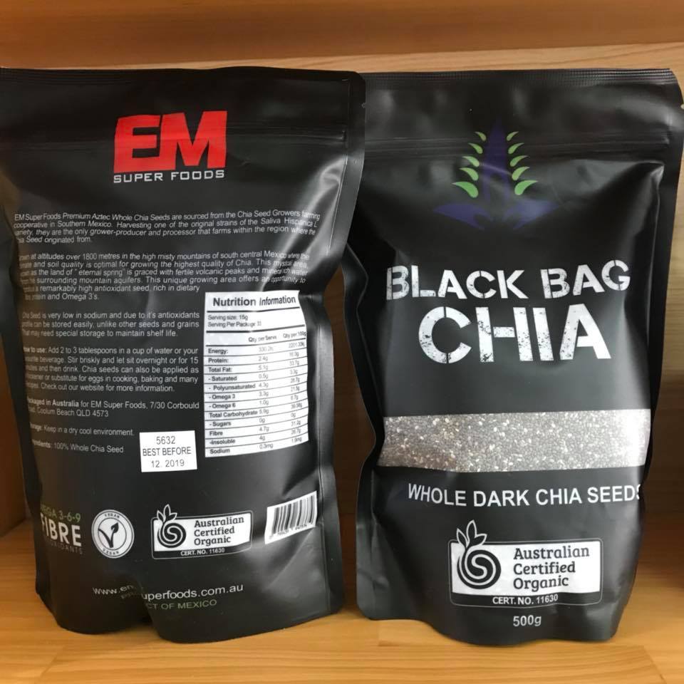 [Nhập Khẩu] HẠT CHIA ĐEN ÚC 0,5KG GIÀU OMEGA 3