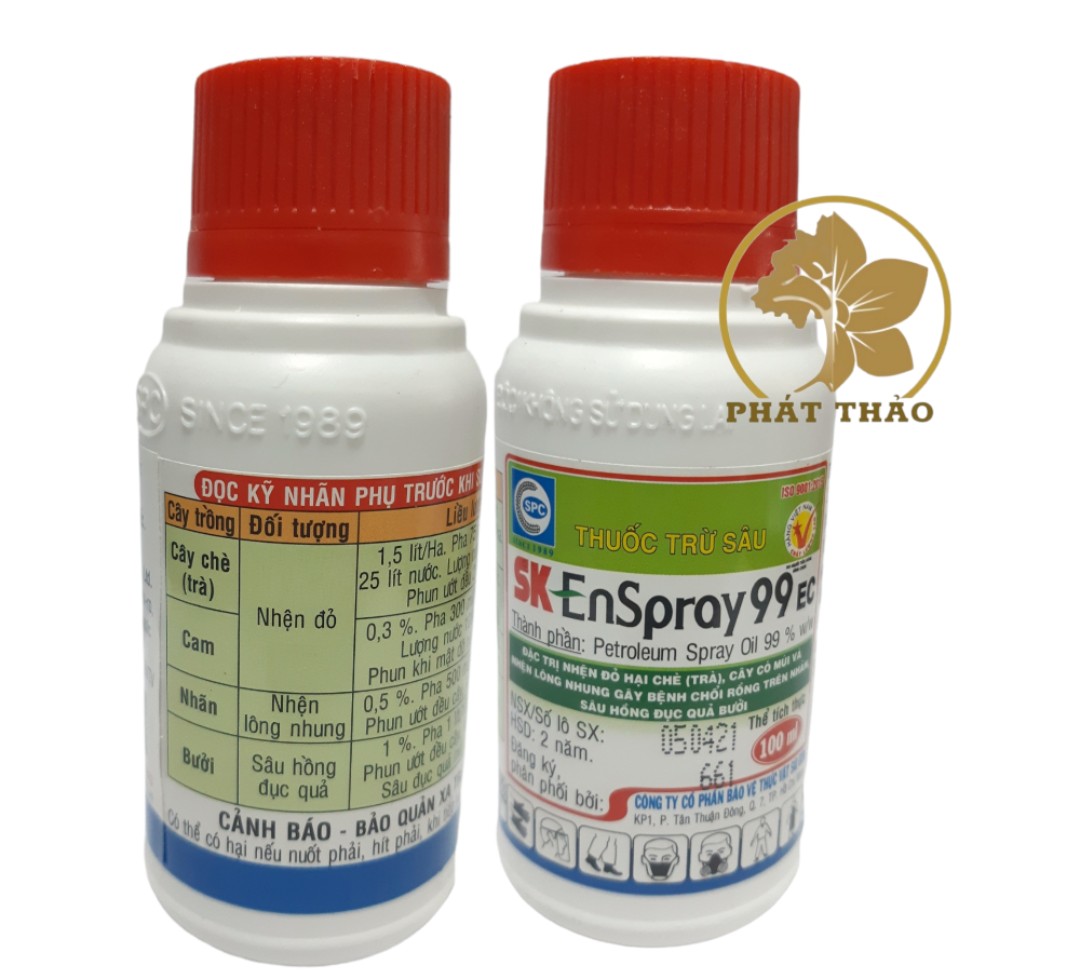 Thuốc trừ nhện đỏ DẦU KHOÁNG SK 99 CHAI 100ML