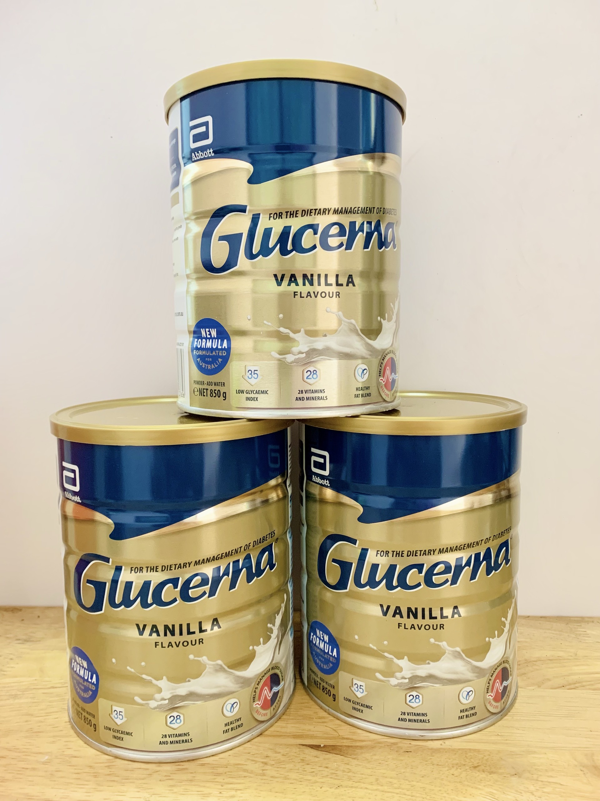 Sữa bột Glucerna Úc [ĐL 850gr] - Hàng có sẵn cho người tiểu đường