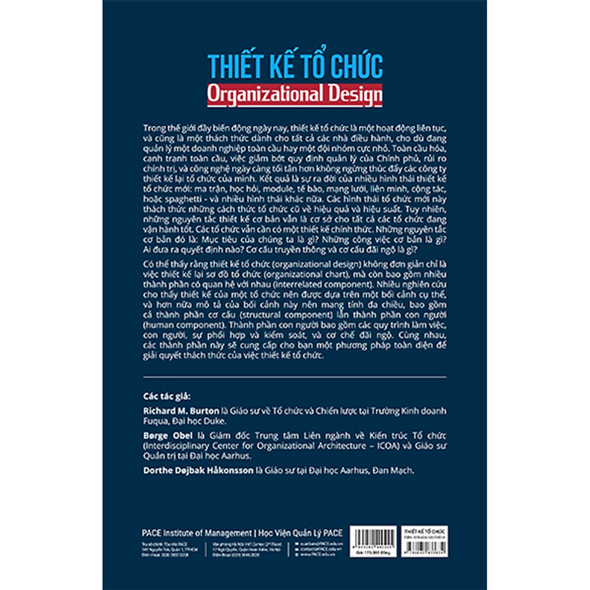 Sách - Thiết Kế Tổ Chức (Organizational Design) - PACE Books