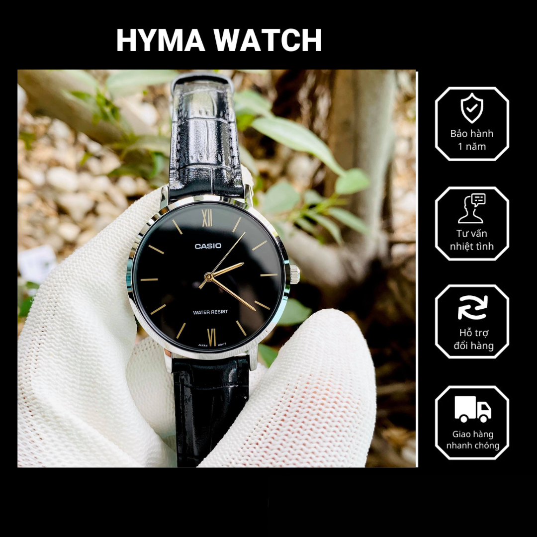 Đồng hồ nữ casio ltp vt01l - 1b bảo hành 1 năm hyma watch