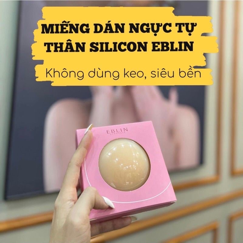 Miếng dán ngực dán đầu ti silicon nhiệt tự thân EBLIN