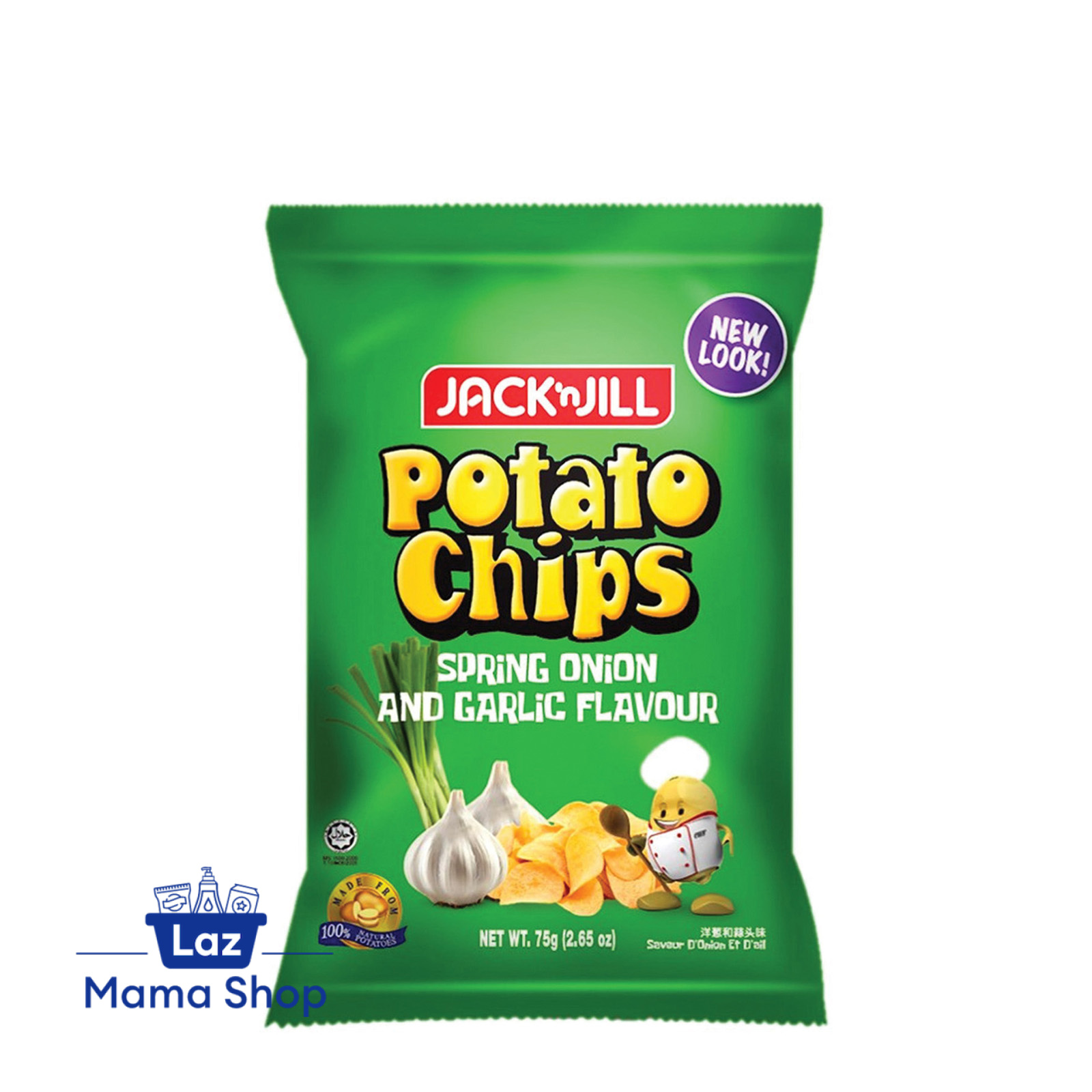 Jack 'n Jill Spring Onion And Garlic Flavor Potato Chips (Laz Mama