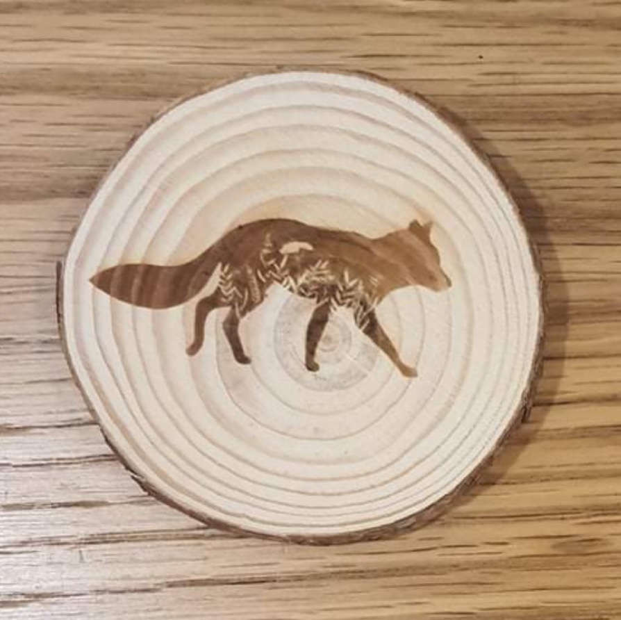 Lót cốc gỗ vintage decor in lazer độc đẹp