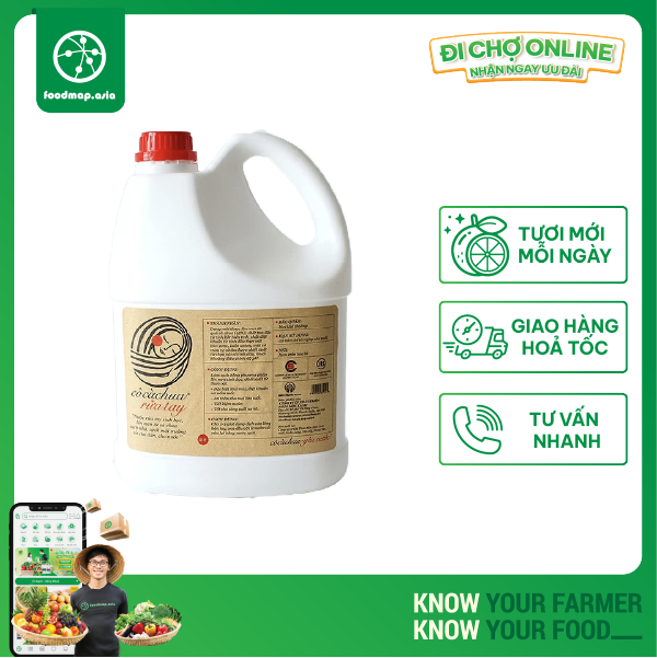 Nước lau nhà COCACHUA 4 lít - Hương thơm từ tinh dầu - Foodmap