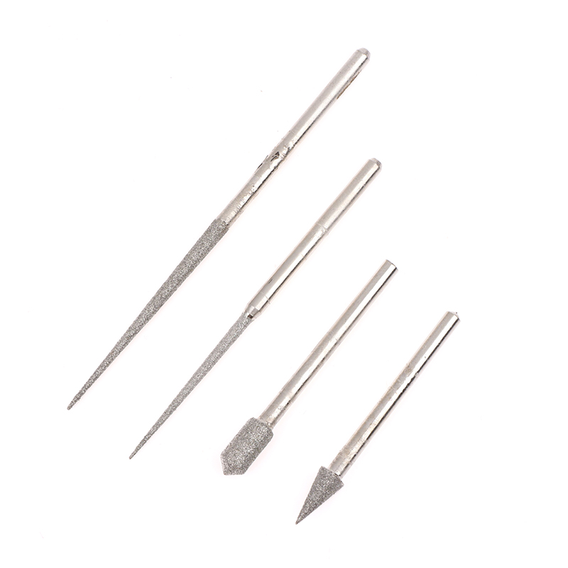 3MM Shank Diamond Grinding Head Grinding Needle Bit Burr Mini Drill For ...