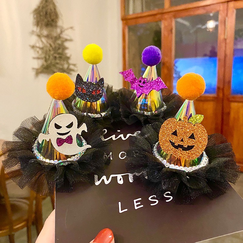 Kẹp Tóc Đính Nơ Trang Trí Lễ Hội Halloween Mới