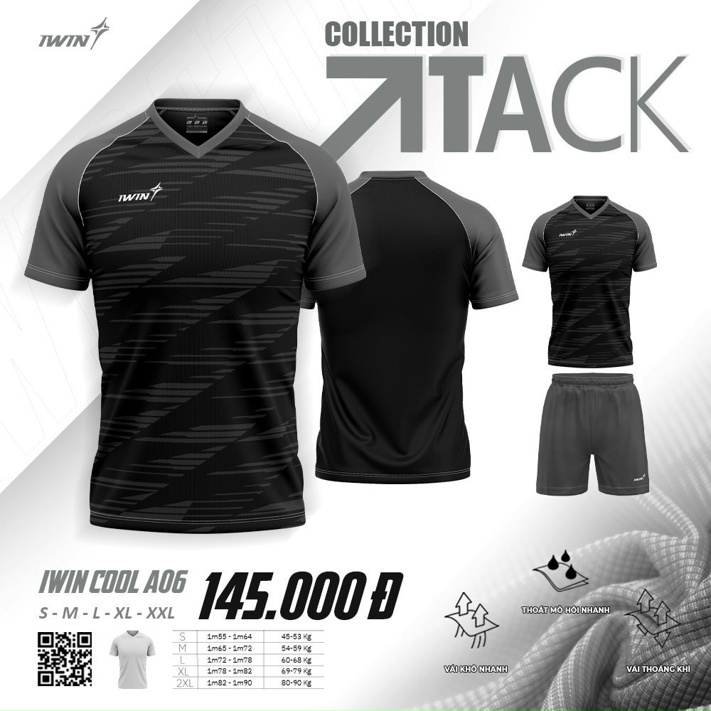 Quần Áo Bóng Đá iWin Chính Hãng Cool A06