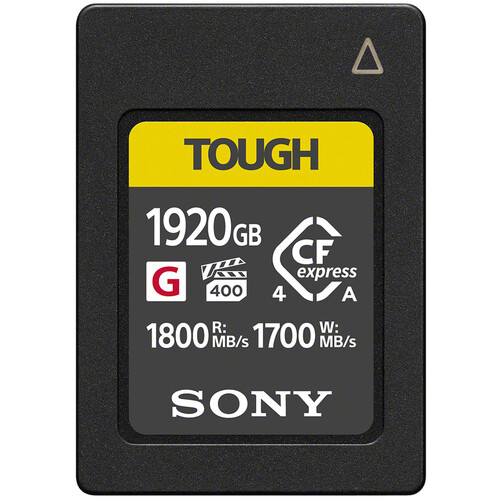 Sony 240GB / 480GB / 1920GB CFexpress 4.0 Type A TOUGH Memory Card