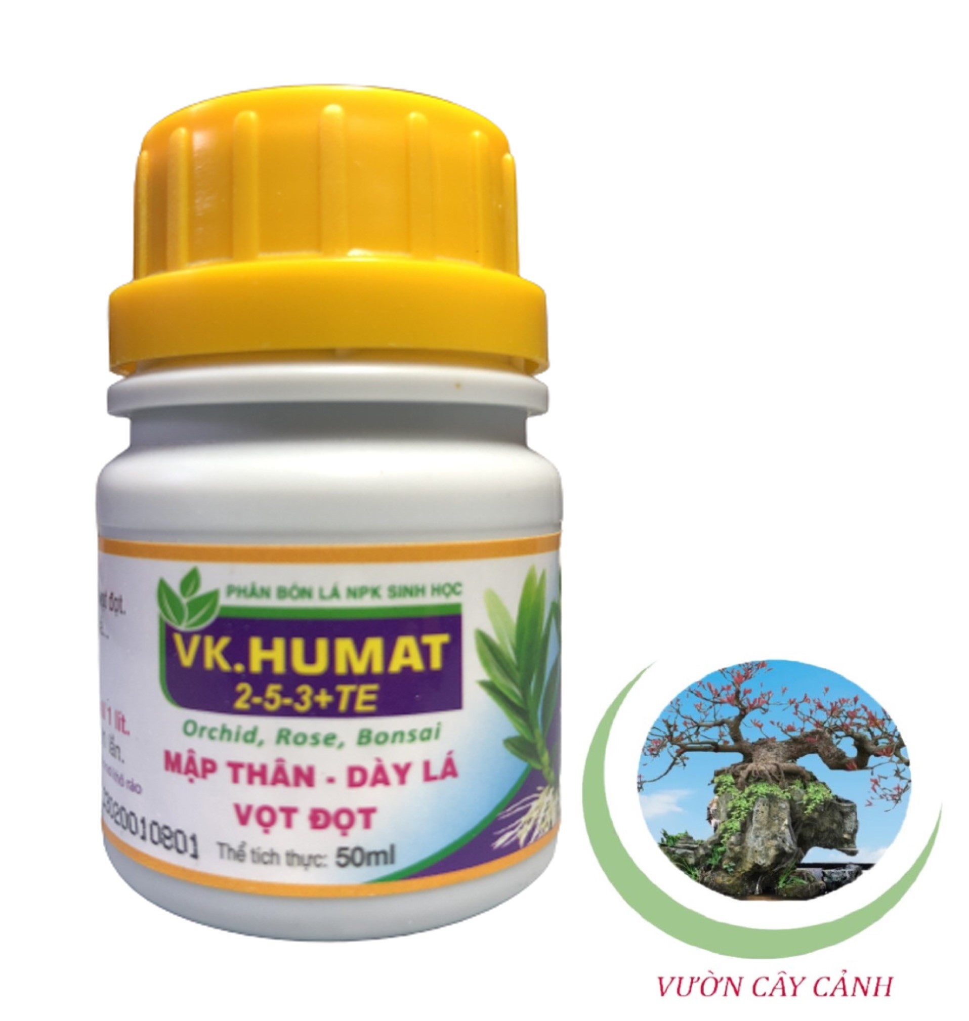Phân bón npk sinh học vk. humat 2-5-3+te - #611a# 50ml