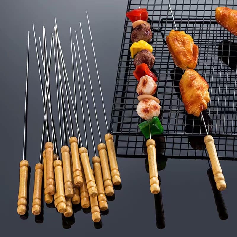 Heatresistant Skewer Rack Set Nonstick Stainless Steel Barbecue With