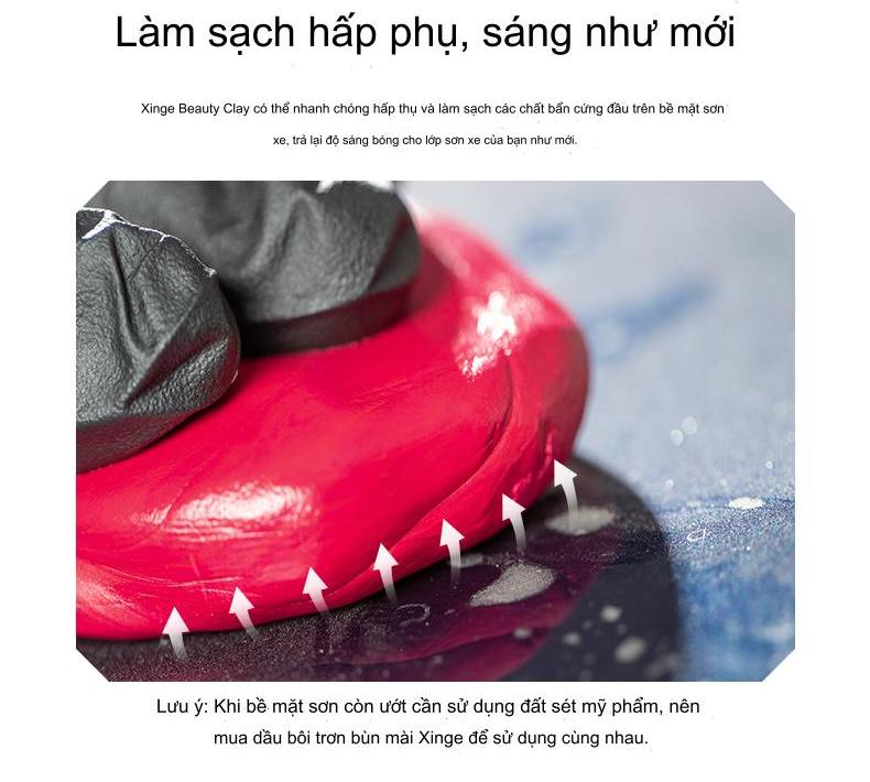 Đất Sét SGCB Chuyên Tẩy Bụi Sơn ,Bùi Sét Rỉ Sét Phân Chim (Đỏ) SGGE003