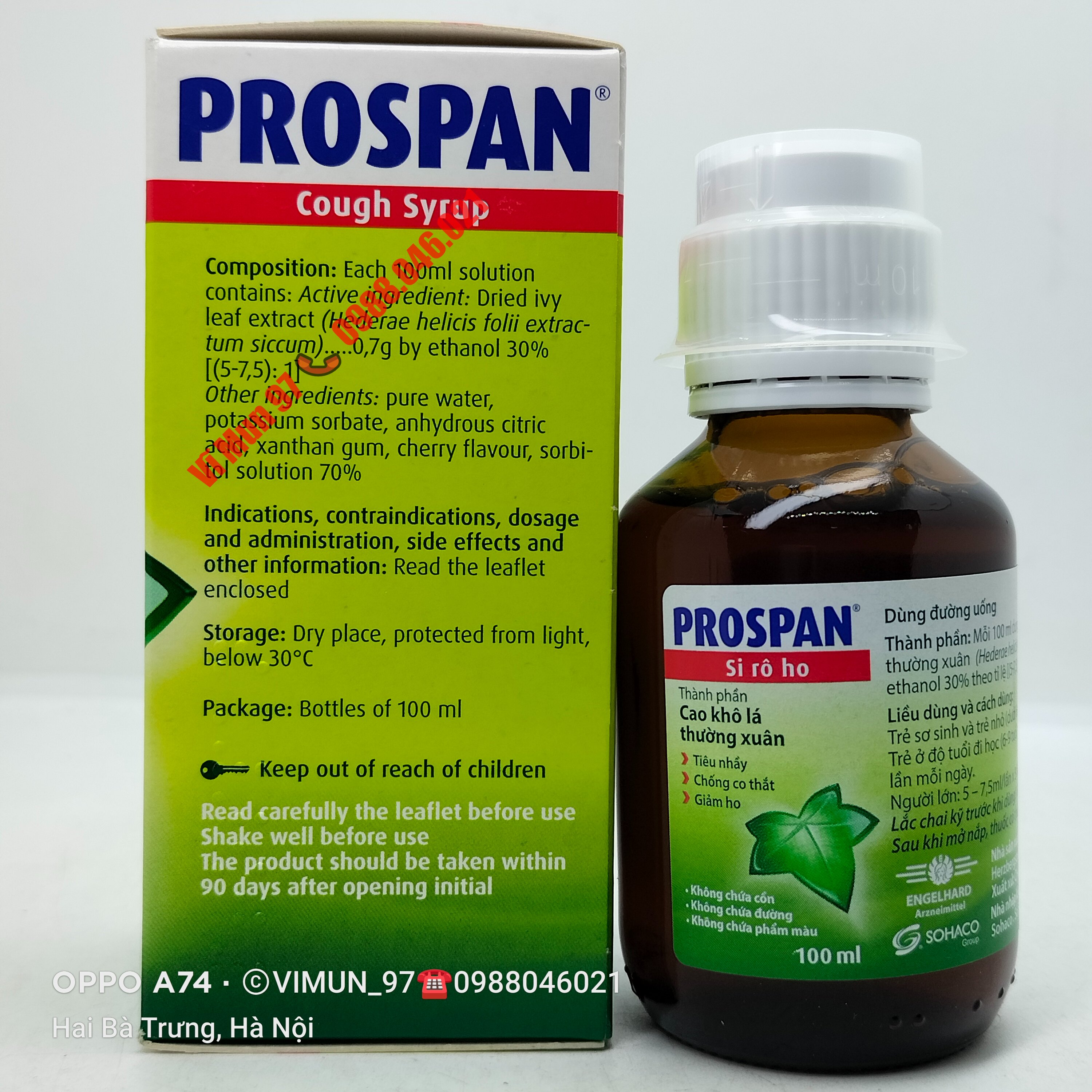 Siro - ho Đức 100ml siro-pro span-Đức 100ml