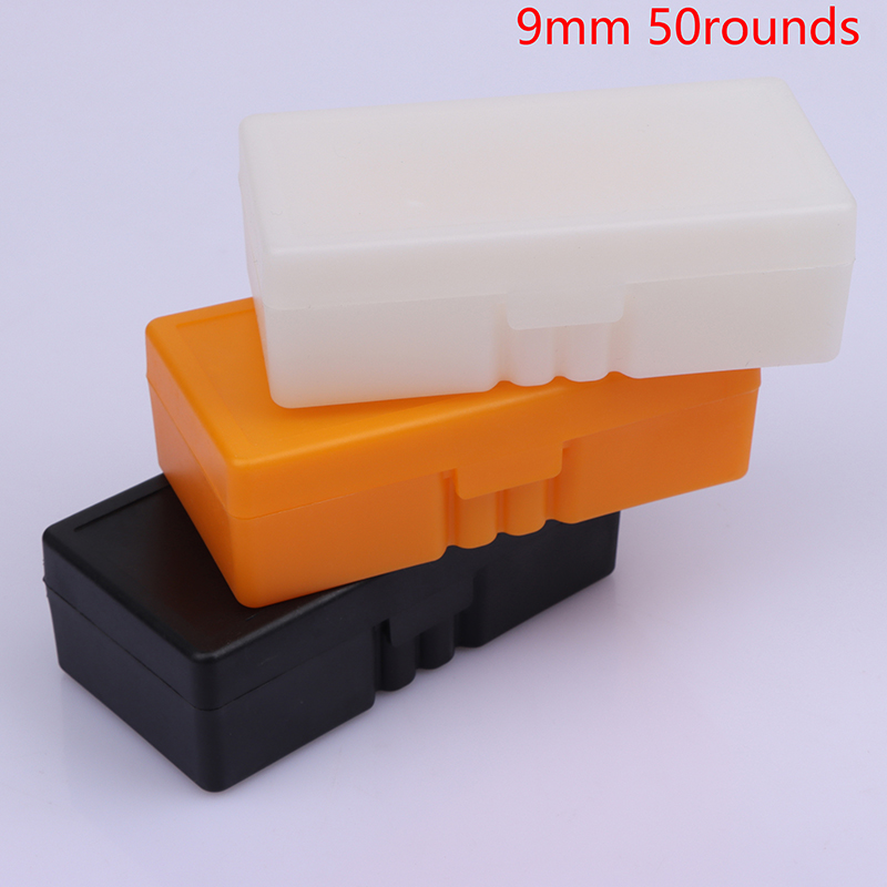 50 Rounds Tactical Ammo Box Bullet Shell Holder Box Rifle Cartridge Storage Case Ammo Can For 9mm JIUHONG. 