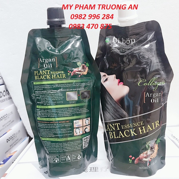 Thuốc Nhuộm Phủ Bạc Hàn Quốc Made in Korea SilVenux Keratin dạng túi 500mlx2