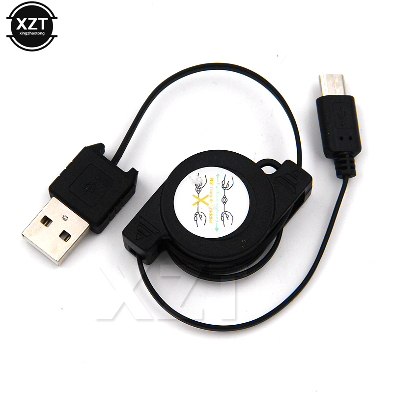 Flexible Retractable Micro USB Charging Cable For Android Xiaomi Huawei Lenovo Samsung Phone Portable Fast Charger Adapter. 