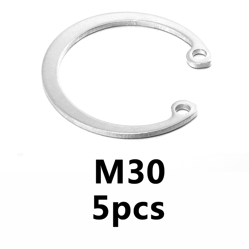 GathergetTOOL 304 Stainless Steel Clamp Spring M30-M50 Circlips for Shaft  Type C Shaft Retaining Ring Circlip Card Outer Snap Ring (Inner Diameter 