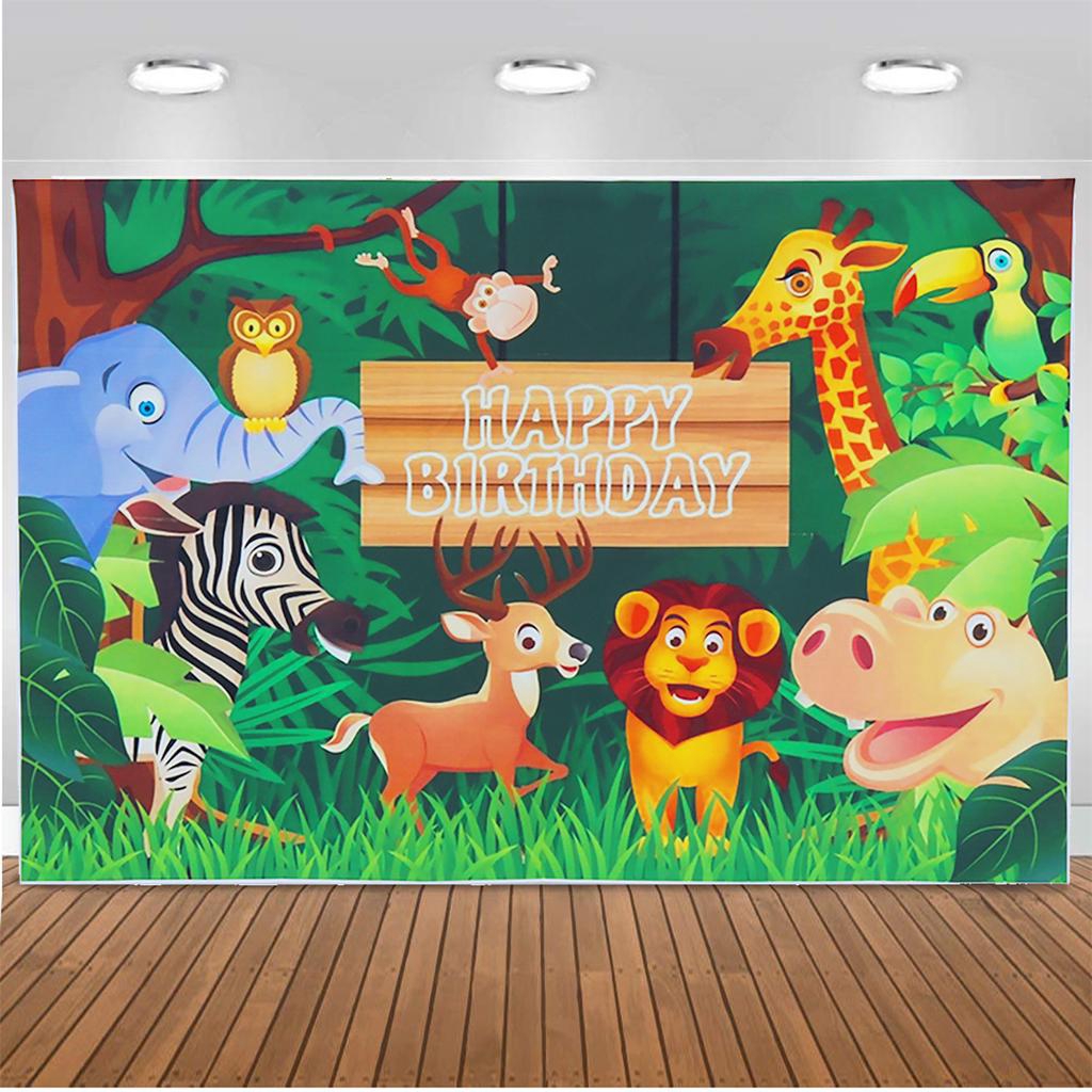 GIHOO Wild One Birthday Decorations , Jungle Safari Theme Green Balloon  Garland Kit ,ONE Letter Balloons Blocks Boxes with Animal Foil Balloons for  Baby Shower Boy First Birthday Party Decorations : Amazon.sg: