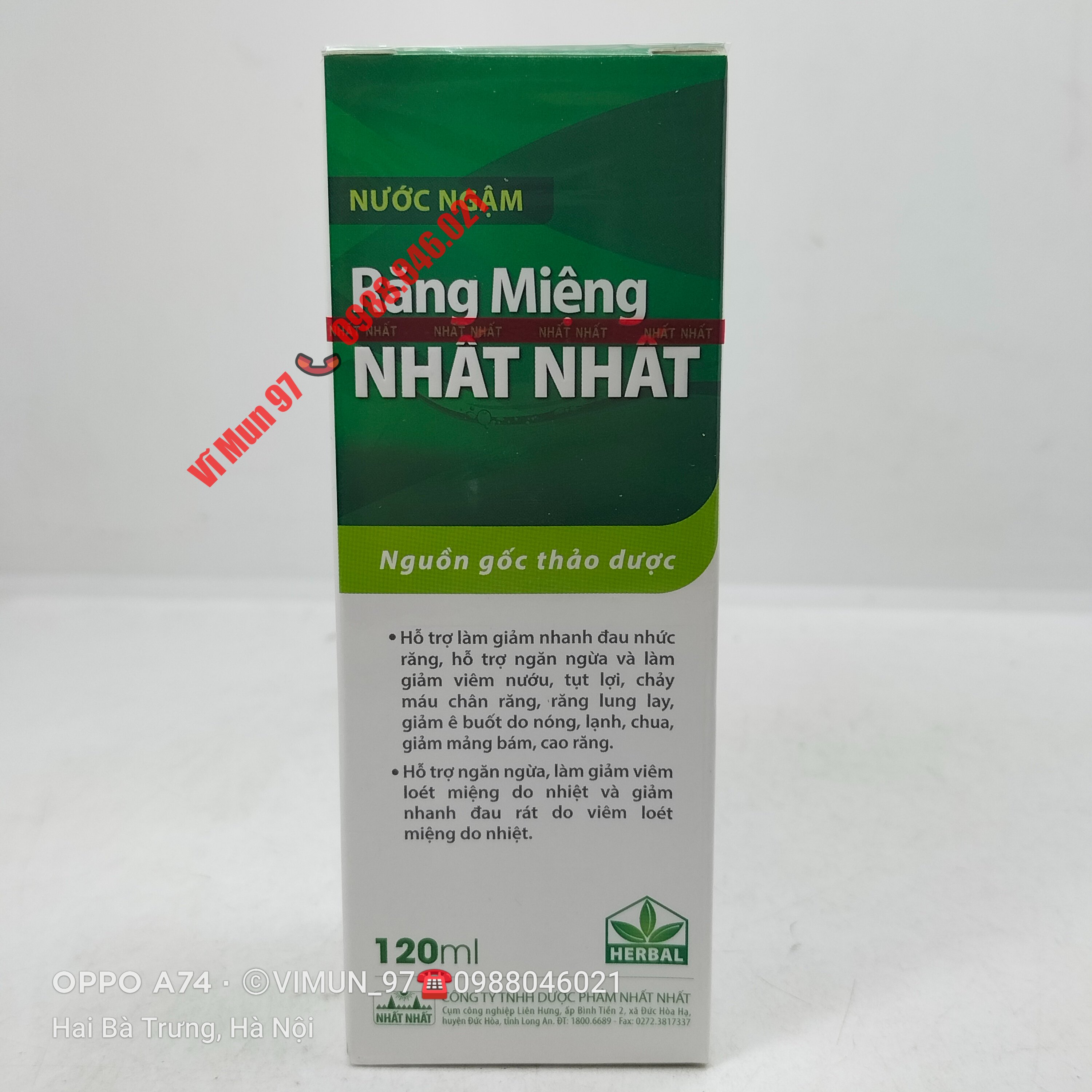 Răng Miệng Nhất Nhất chai 120ml
