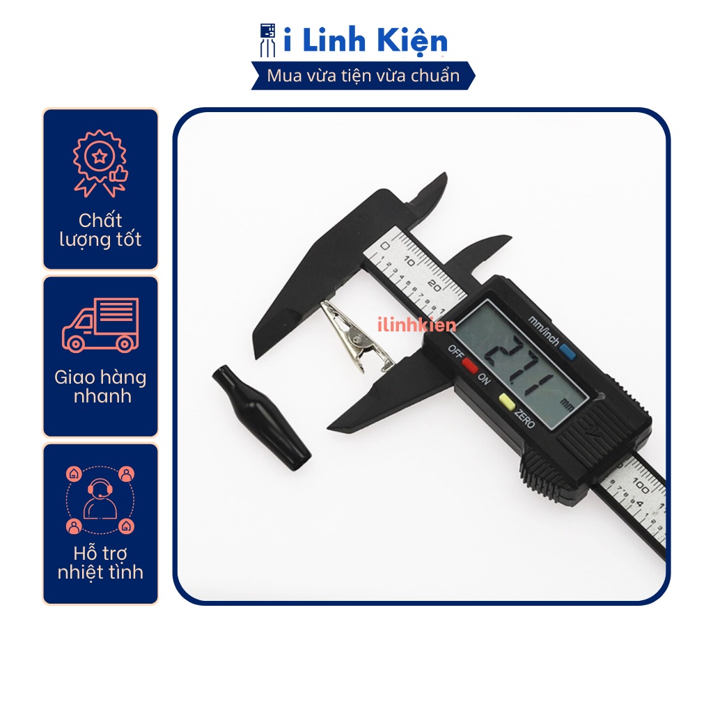 Đôi kẹp cá sấu nhỏ 26mm chất lượng tốt (1 đen + 1 đỏ)
