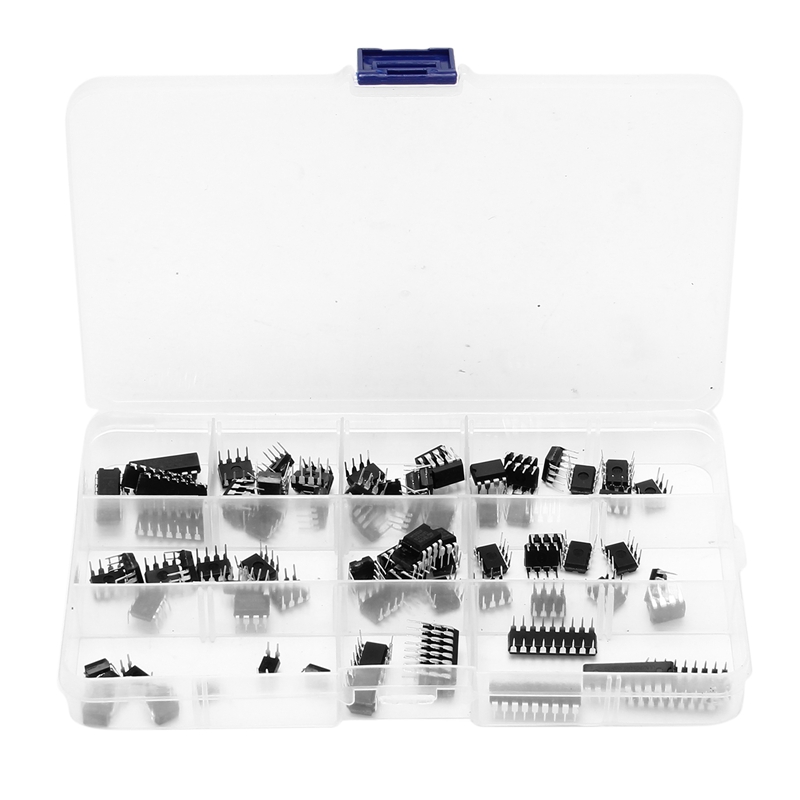 85 Pieces 10 Types Integrated Circuit Chip Assortment Kit, DIP IC