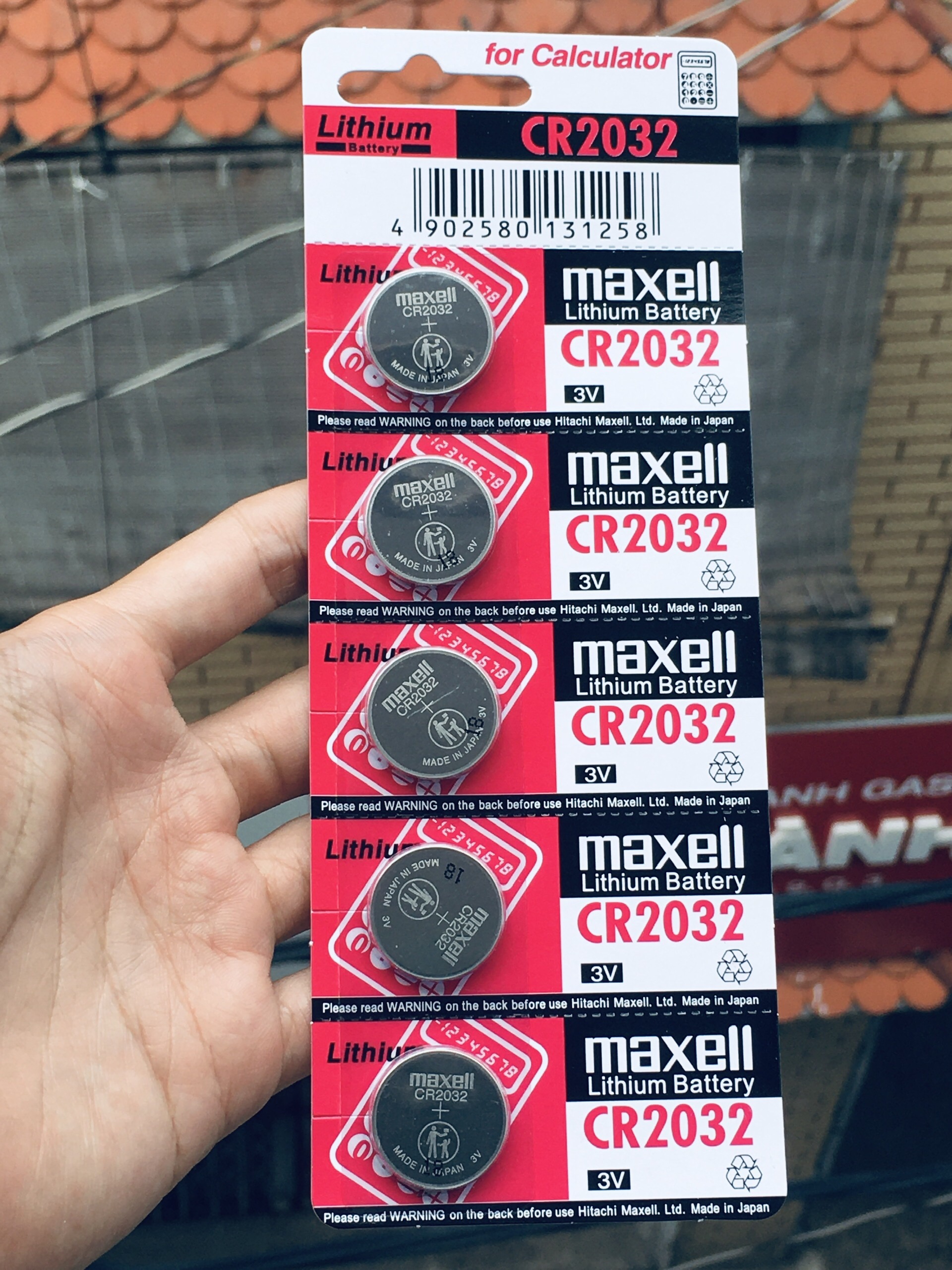 Vỉ 5 viên pin maxell cr2032 nhật bản lithium 3v dòng cao cấp - ảnh sản phẩm 2
