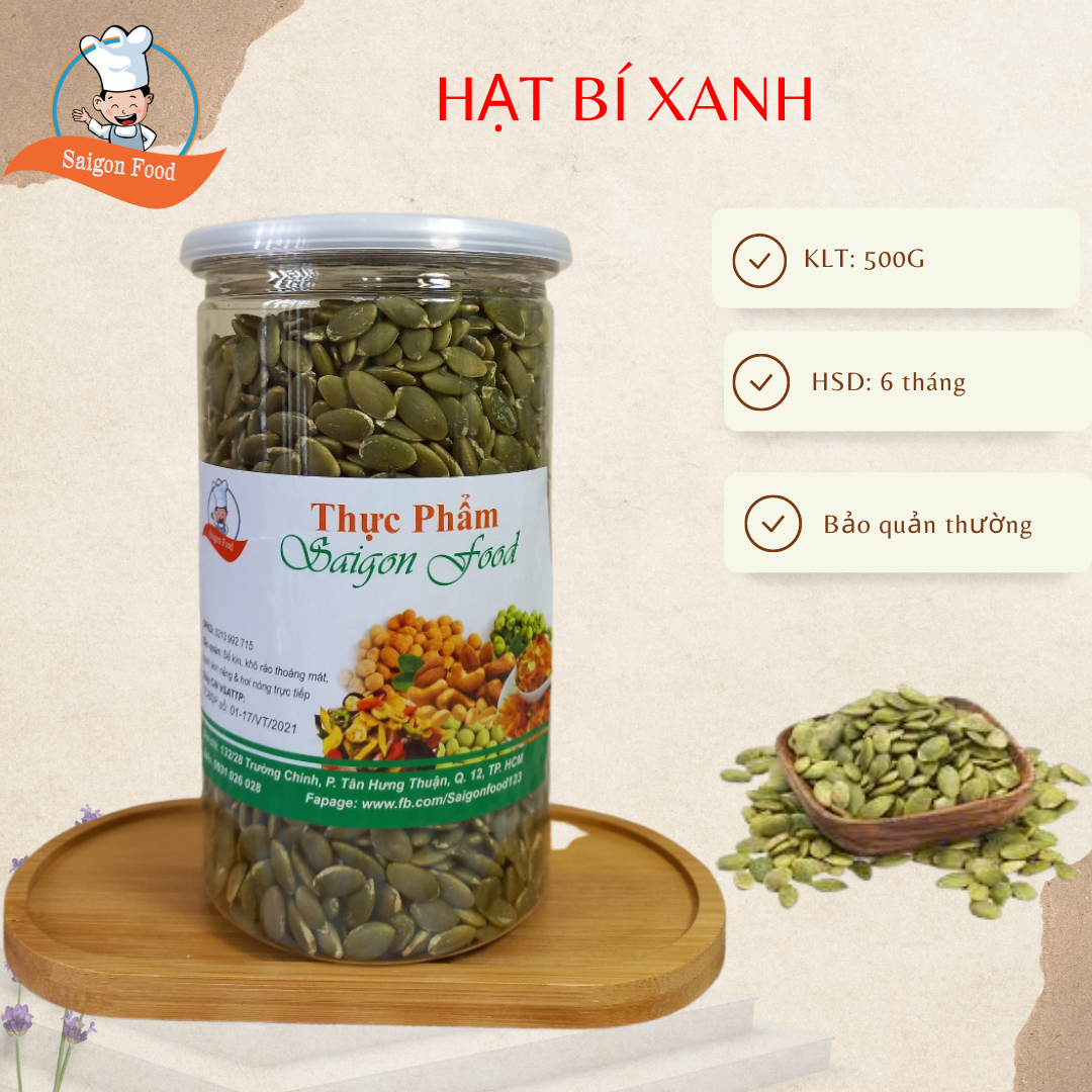 500g hạt bí xanh