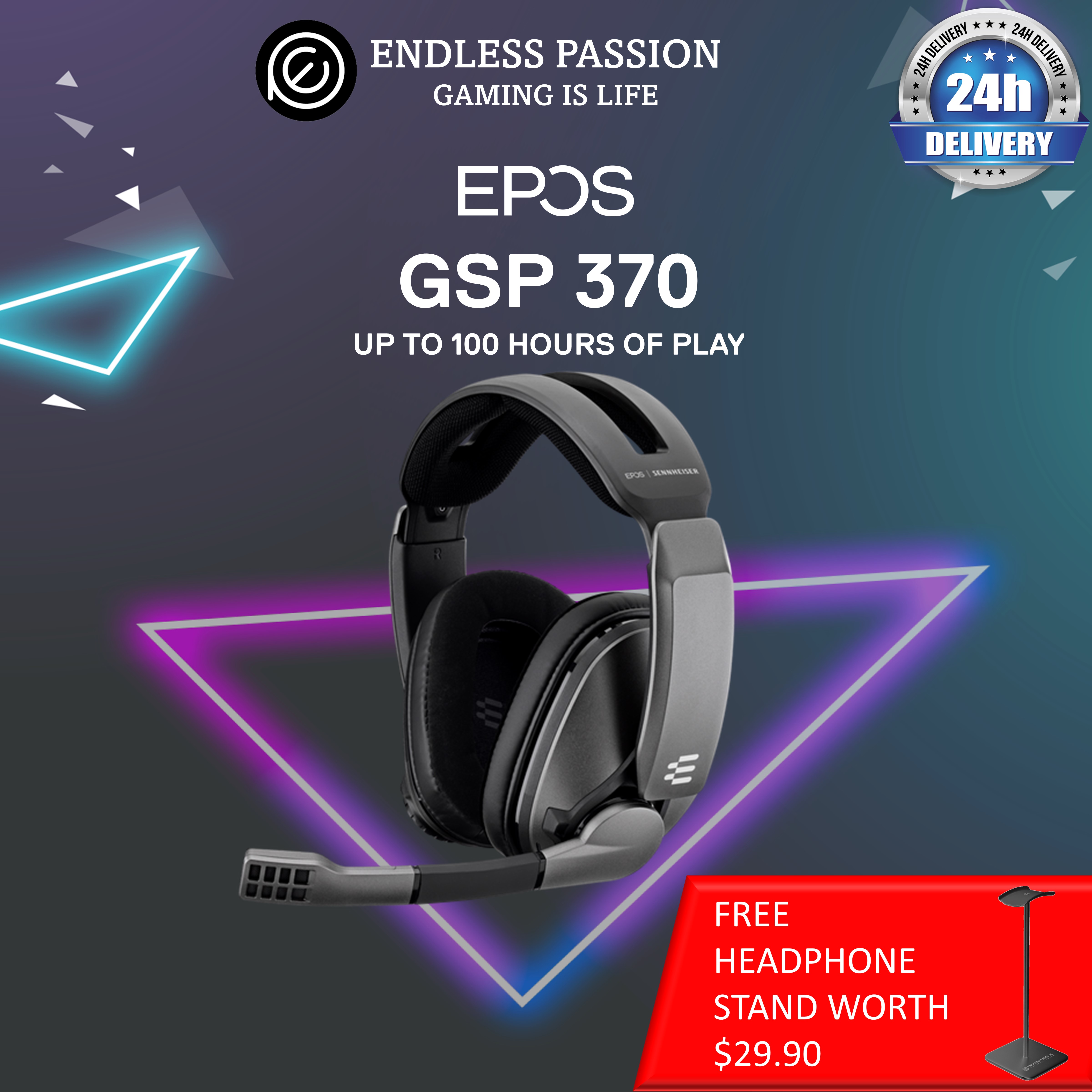 EPOS GSP370 Over-Ear Wireless Gaming 