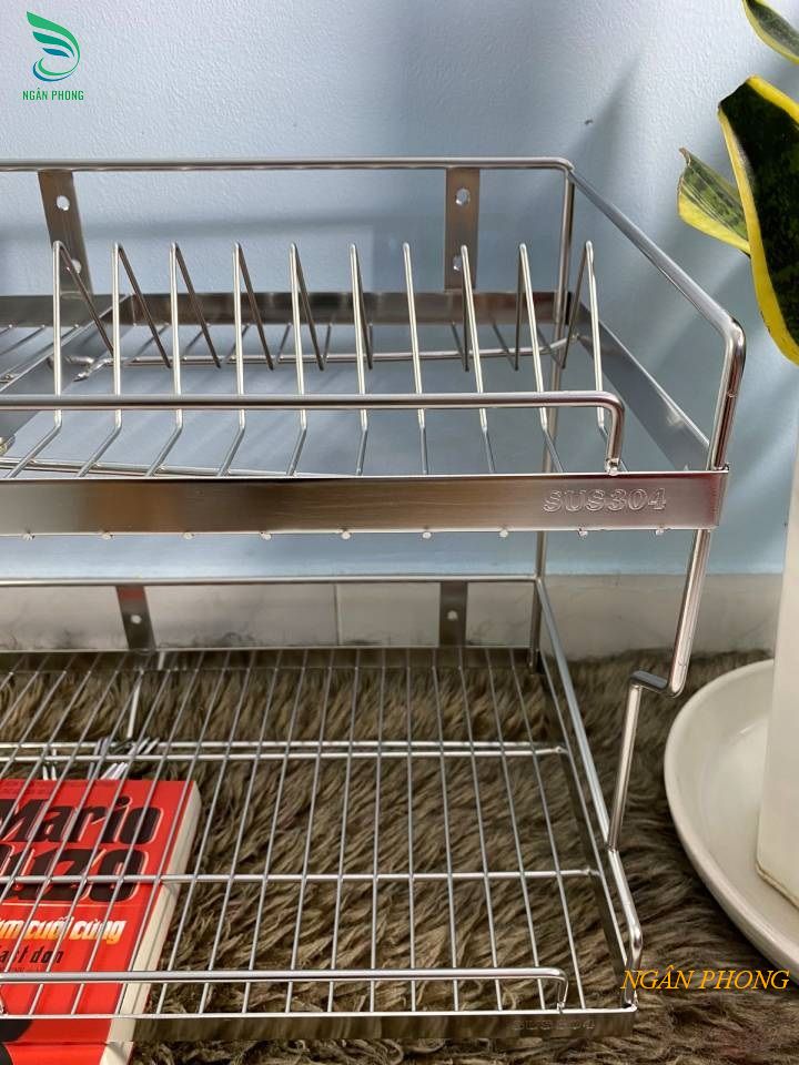 KỆ TREO TƯỜNG ĐA NĂNG CHÉN DĨA INOX 304