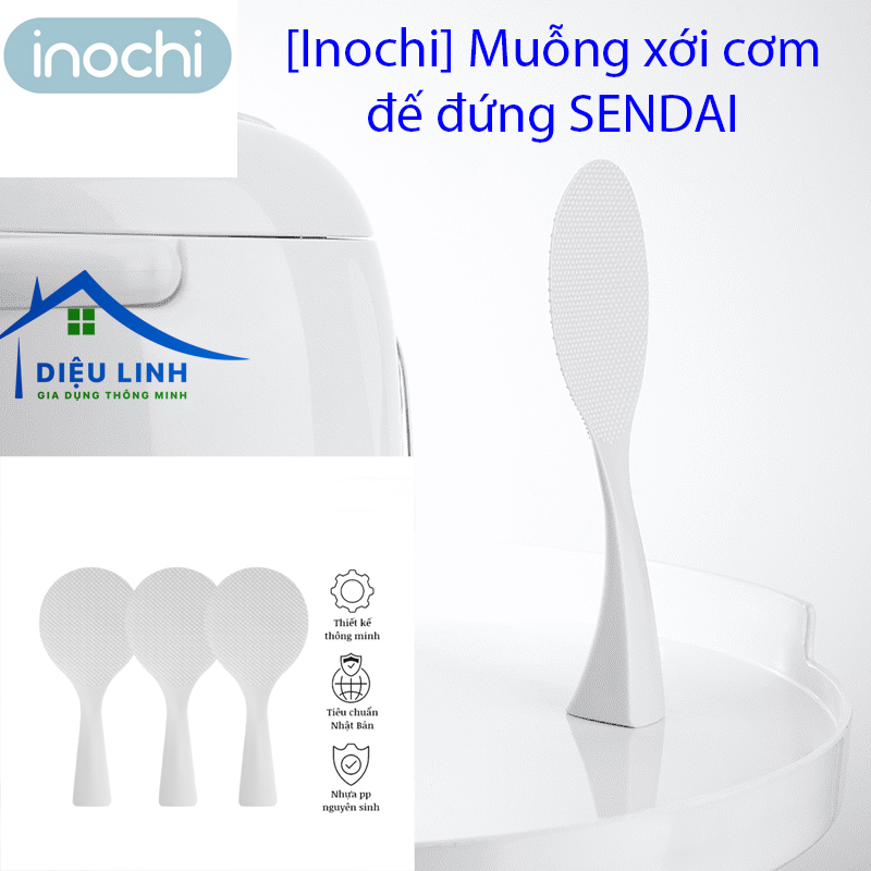 [Inochi] Muỗng xới cơm đế đứng SENDAI