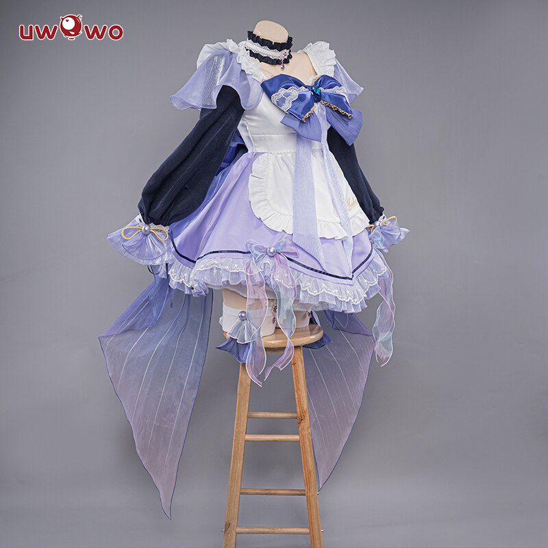Uwowo Exclusive Authorization Game Genshin Impact Cosplay Kokomi Maid Costume Cute Dress Girl