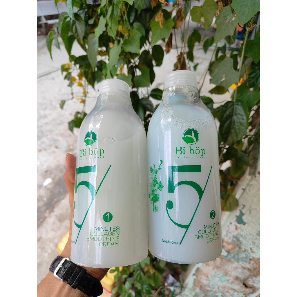 Uốn lạnh gel Collagen không mùi cho tóc nam nữ 800mlx2 AZ008 uốn tóc tại nhà