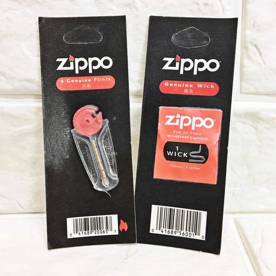 Combo tim và đá bấc zippo chính hãng
