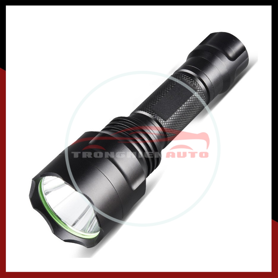 Đèn Pin LED C8 Q5 Siêu Sáng (tặng pin sạc DoublePow 3000mAh và cốc sạc)