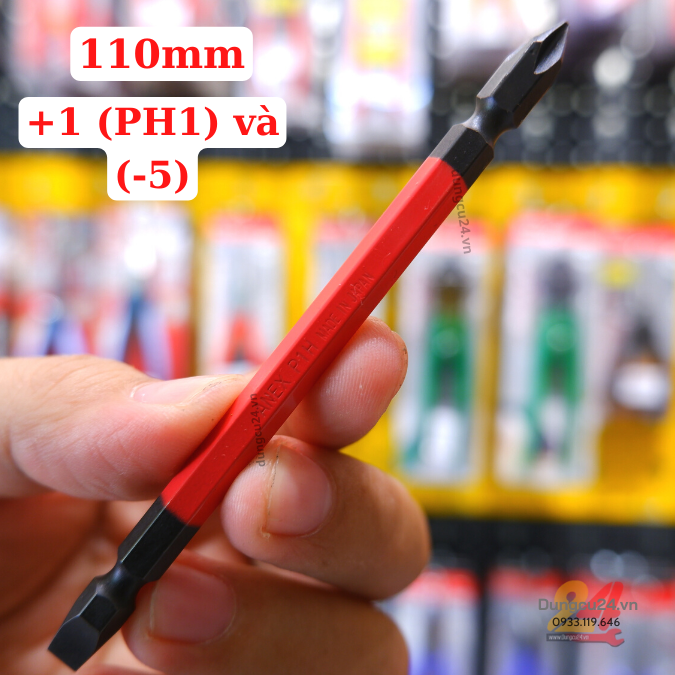 Mũi vít Nhật hai đầu có từ tính ANEX ACPM PH2/PH1/-5/-6/+1/+2 Mũi vít bake nhật [made in japan ]