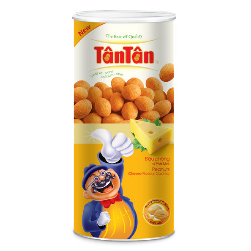 Combo 4 lon Đậu phộng vị Phô Mai Tân Tân 200g