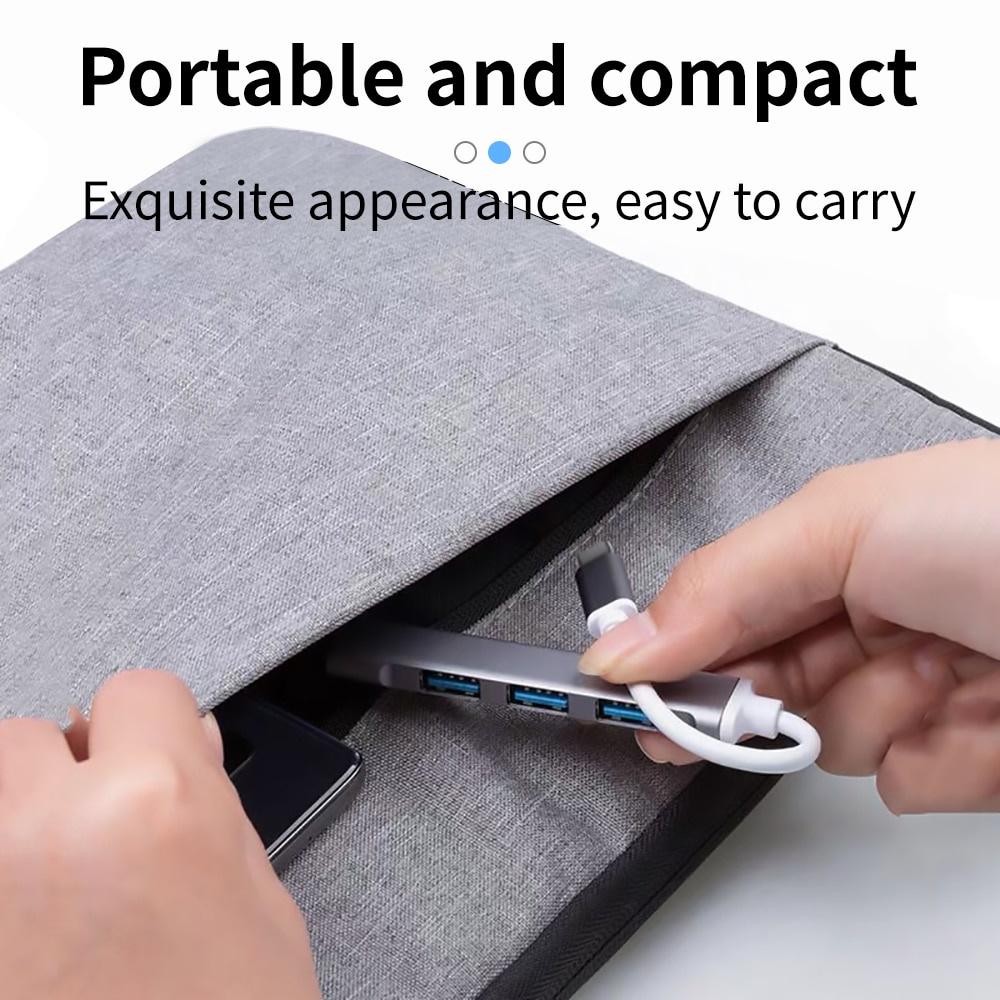 【FREESHIP】Bộ Chia 4 Cổng USB 3.0 Type C Cho Laptop Máy Tính