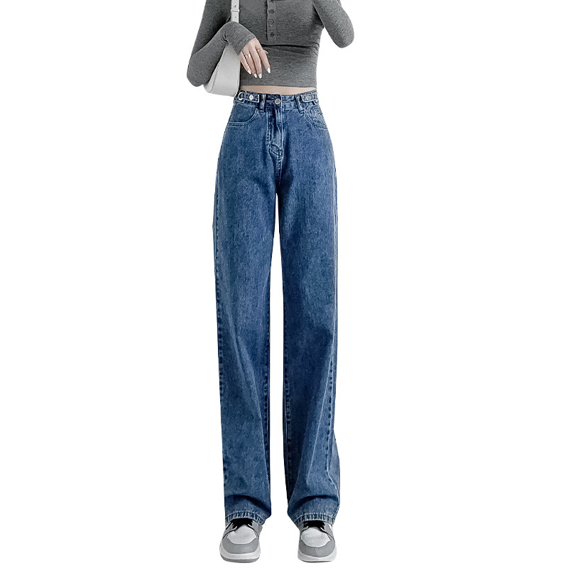 Women's Jeans Spring and Autumn Slim and Loose Wide Leg Pants