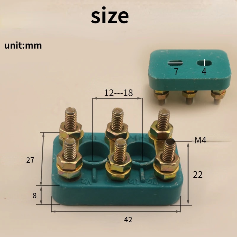 【Bestselling Product】 motor terminal block three phase electric motor connecting terminal plate M5 M6 M8 screw barrier terminal block strip connector