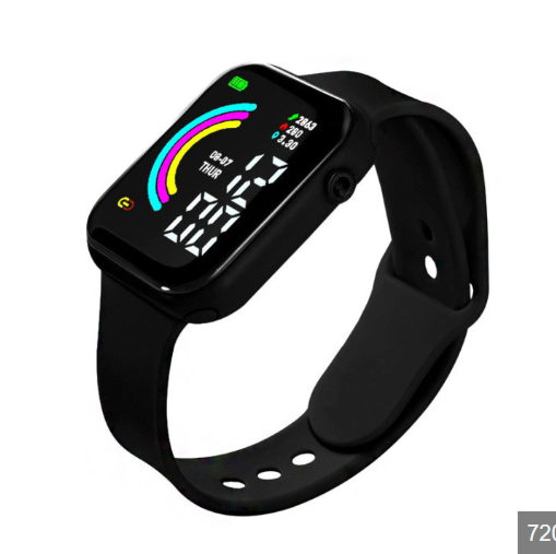 LED Digital Watch for Men, Women, and Kids with Sleek Design and Practical Functions. 